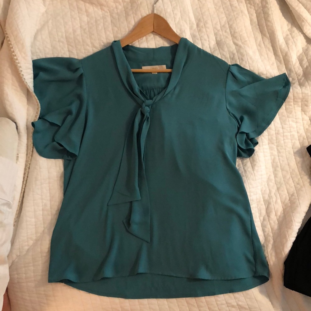Loft teal blouse